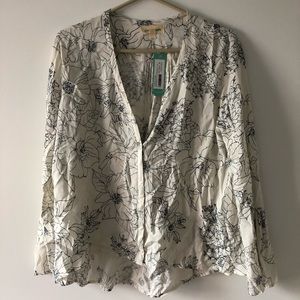 Cloth & Stone Daltry Bell Sleeve Button Down NEW